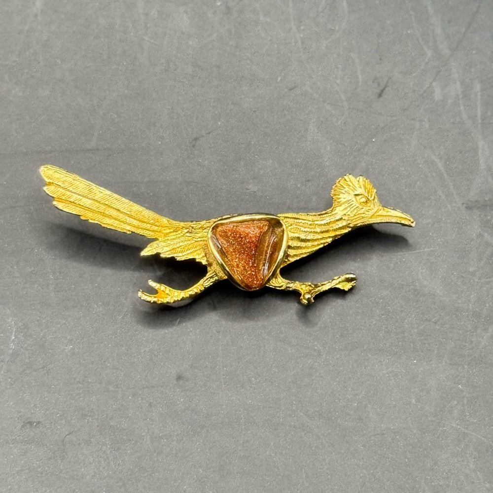 Vintage Roadrunner Brooch